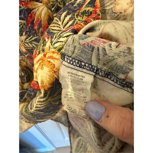 Natural Issue 100% Cotton Short Sleeve Hawaiian Tropical Button Shirt - Size XXL - Picture 6 of 6